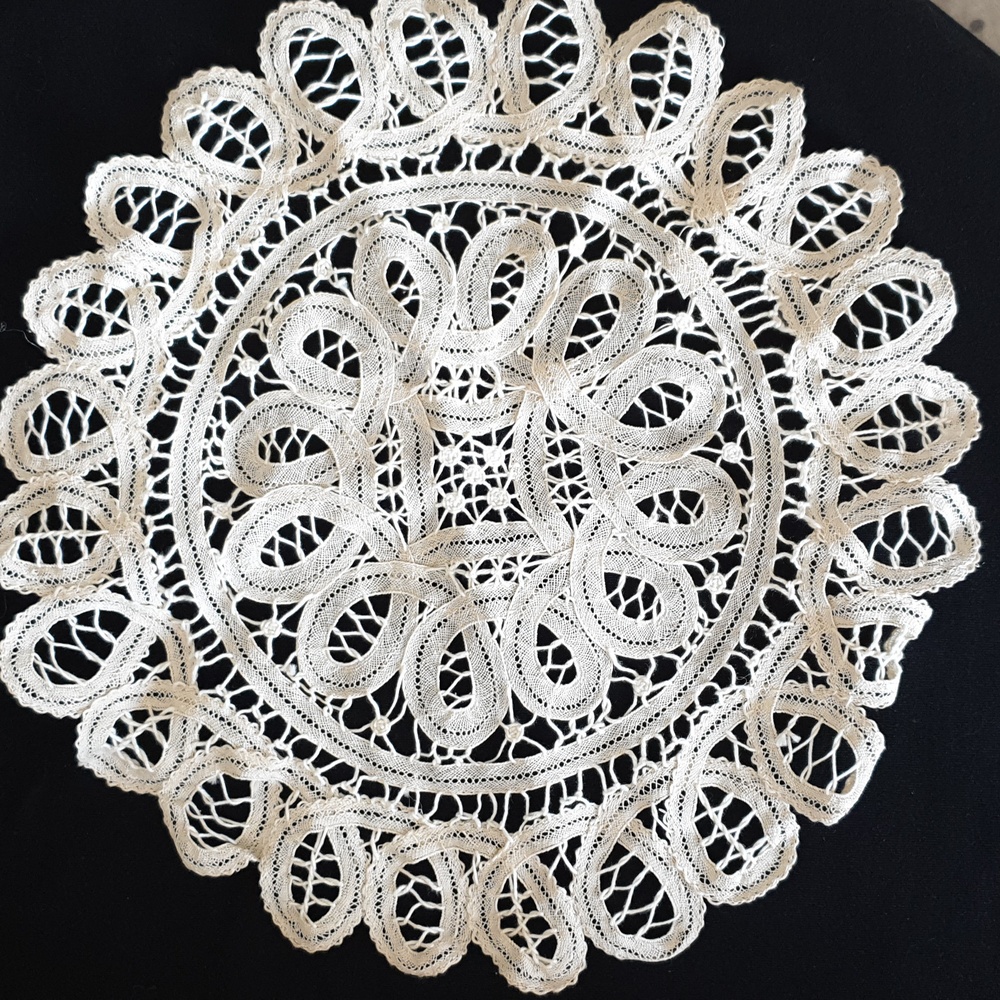 Venetian Lace Tablecloth Purchased in Italy